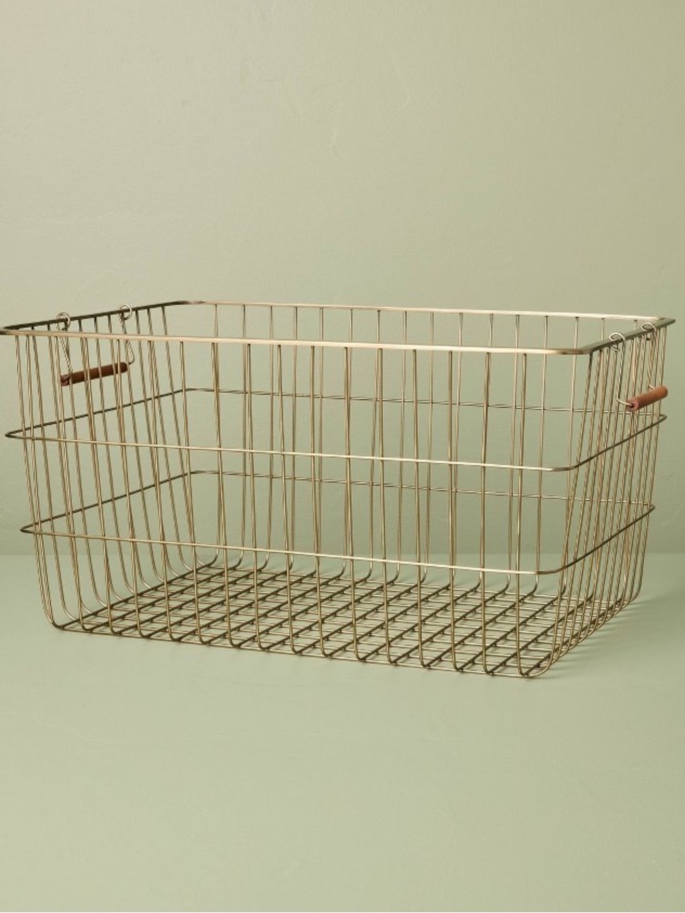 Large Rectangular Brass Wire Storage Basket
W/ Handles Hearth & Hand™  Magnolia
